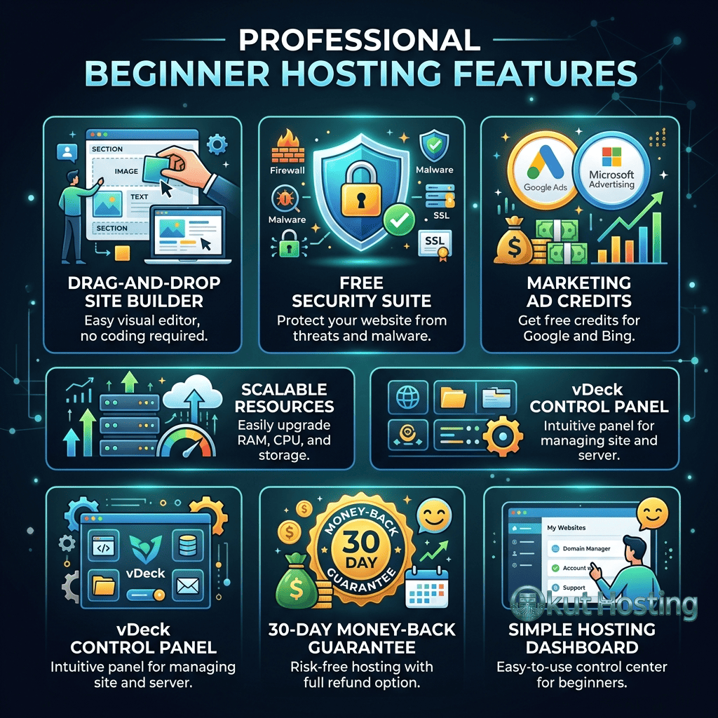 iPage beginner hosting features